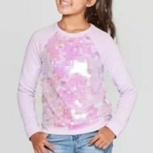 Cat & Jack large sequines Sweatshirt